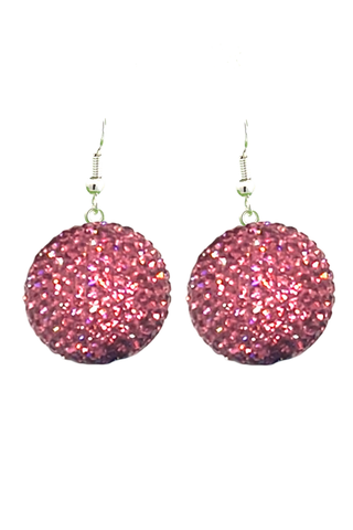 Crystal Sphere Statement Earrings
