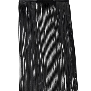 Studded Fringe Waist Belt Vegan Leather Festival Belt