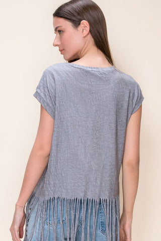 Charcoal top - Born To Glam