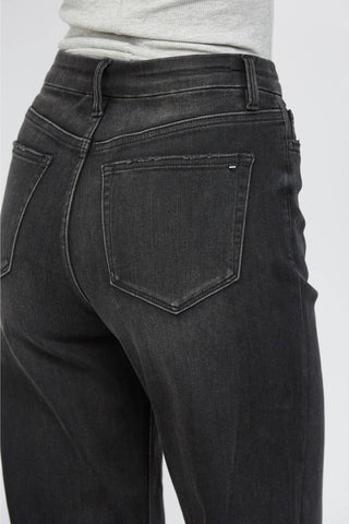 Hunter Stretch Super High Rise Wide Leg Mica Jeans - Born To Glam