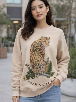 Sage Roar A Little Graphic Sweatshirt
