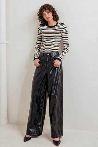 A Faux Leather Pant - Born To Glam