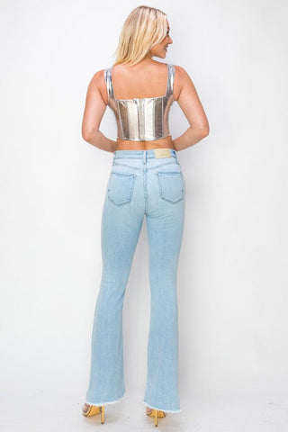 Adalynn Plus Crystal Embellished Bootcut Jeans - view 3