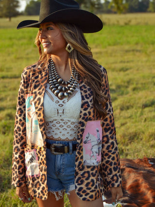 Wild West Leopard Western Blazer — Faire photo 8