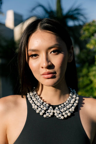 Diana Pearl Statement Necklace - Born To Glam
