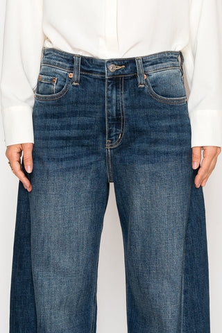 Cleo Dark Wash High Rise Barrel Jeans - view 7