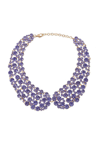 Diana Purple Collar Necklace - Born To Glam