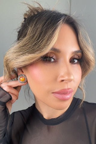 Mixed Cubic Zirconia Crystal Stud Earrings - Born To Glam