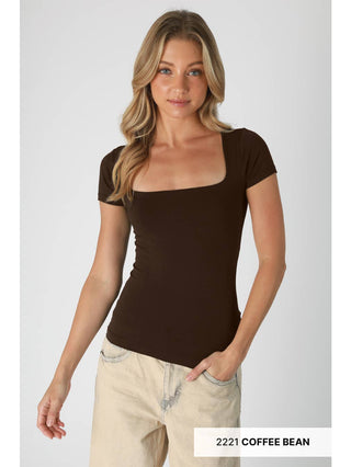 Square Neck Top - Born To Glam