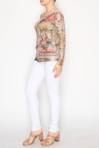 ROSE WEST Mesh Top - Born To Glam