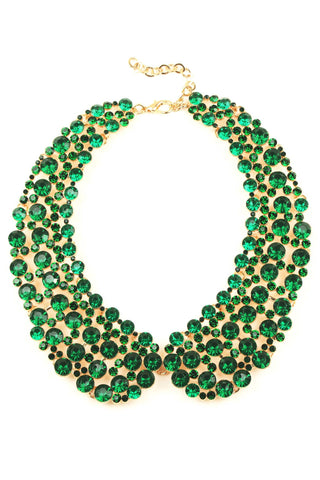 Green Diana Collar Necklace - Born To Glam