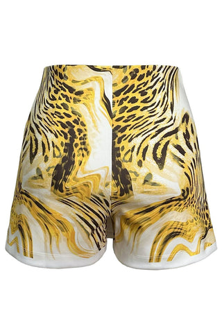 Leopard Print Skort - Born To Glam