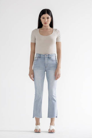 High Rise Cropped Straight by Born To Glam