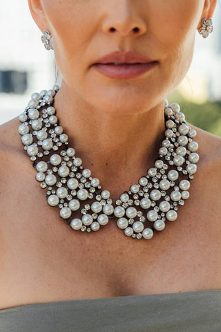 Diana Pearl Statement Necklace - Born To Glam