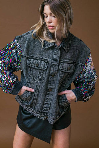 Washed Denim Jacket - Born To Glam