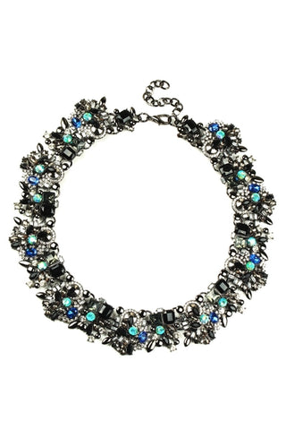 Blue Black Sloane Statement Necklace