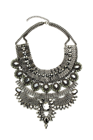 Zania Pewter Necklace - Born To Glam