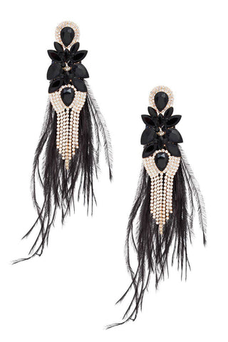 Tassel Black  Feather for Women - Born To Glam