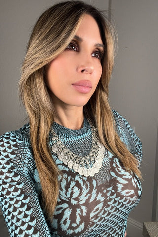 Silver Coin Short Necklace - Born To Glam