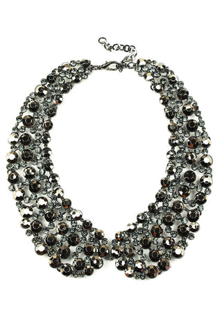 Silver Diana Crystal Collar - Born To Glam
