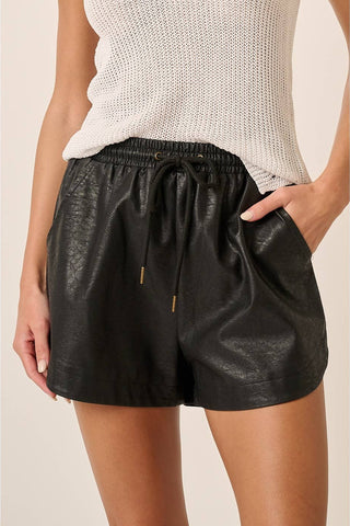 Faux Leather Shorts - Born To Glam