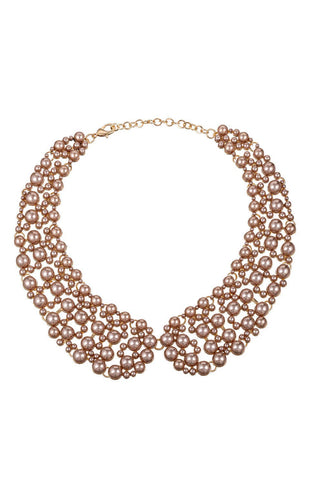 Pearl Diana Collar Necklace - Born To Glam