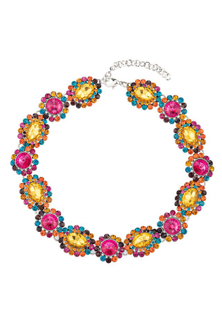Color Me Pink and Yellow Necklace - Born To Glam