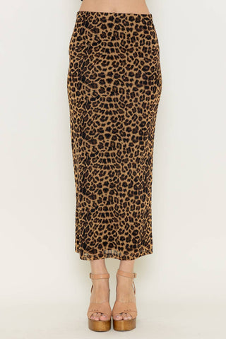 Retro Vintage Cheetah Print Skirt - Born To Glam