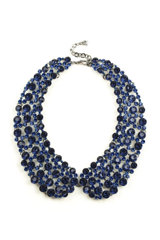 Dark Blue Diana Statement Necklace