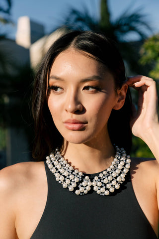 Diana Pearl Statement Necklace - Born To Glam