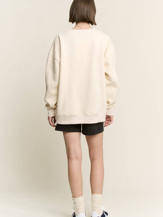 Cream Easy Tiger Graphic Sweatshirt