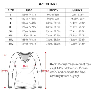 Turquoise Statement Print Long Sleeve Top view 4