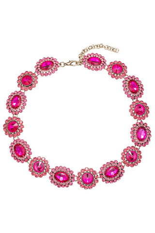 Raven Hot Pink Statement Collar Necklace - Born To Glam