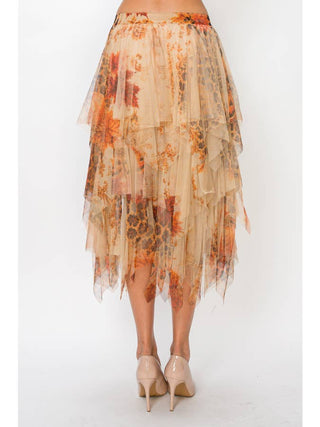 Halloween Dreamy Tiered Tulle Midi Skirt - Born To Glam