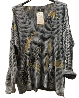 Midnight Gold Wild Love Waffle Knit - Born To Glam