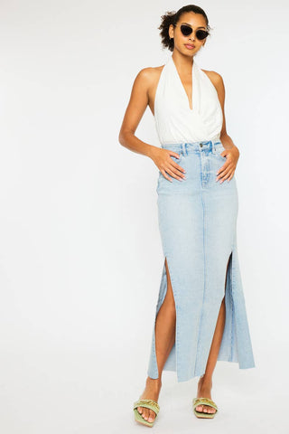 Side Panel Maxi Skirt - Born To Glam