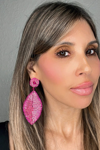 Meticulous Crystal Leaf Statement Earring - Born To Glam