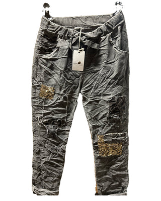 Charcoal Safari Glam Jogger - Born To Glam