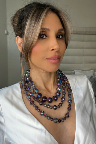 20mm Crystal Sphere Short Necklace - Born To Glam