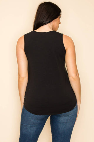 Taupe Sequin Tank Top - Born To Glam