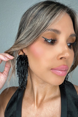 Waterfall Crystal Statement Clip On Earrings - Born To Glam