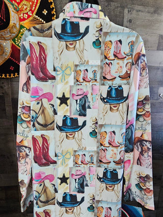 Danilo Painted Cowgirl Button-Up Top — Faire photo 8