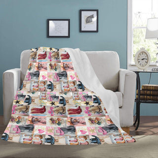Baha Ranch Danilo Painted Cowgirl Collage Throw Blanket 60" x 80 Made in America - Born To Glam