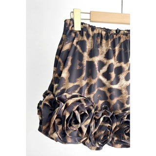 Leopard Blossom Mini Shorts - Born To Glam