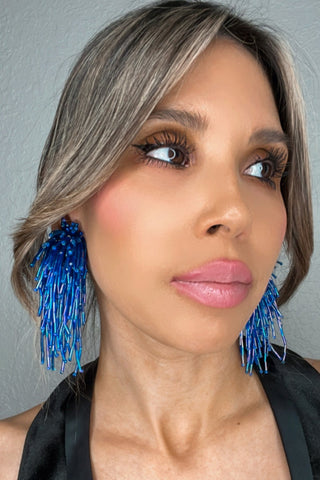 Waterfall Crystal Statement Clip On Earrings - Born To Glam