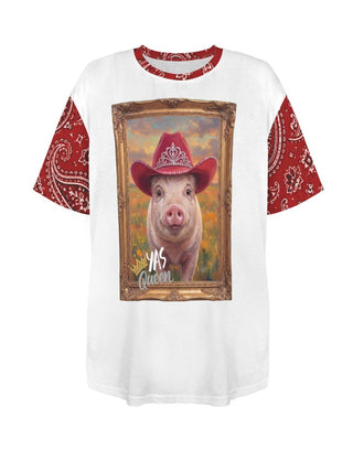 Queen Pig Bandana Graphic Tee — Faire photo 3