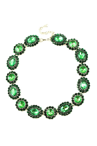 Emerald Elizabeth Statement Necklace - Born To Glam