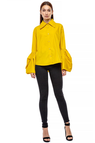 Yellow Romantic Queen Blouse - Born To Glam