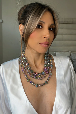 20mm Crystal Sphere Short Necklace - Born To Glam