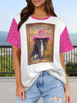 Queen Horse Bandana Graphic Tee